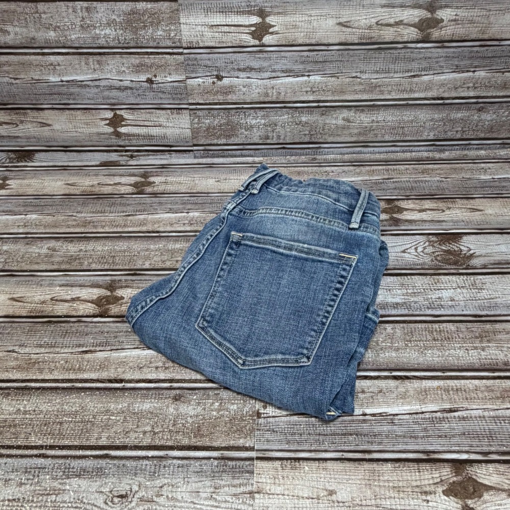 Good American Skinny Jeans Womens 6/28‎ Blue Distressed High Rise Raw Hem